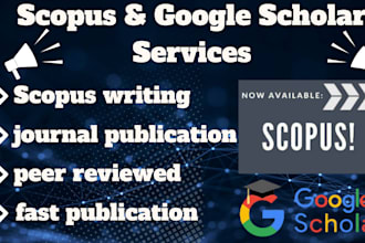 publish articles in a google scholar and scopus peer reviewed indexed journals