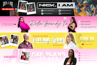 design an professional youtube banner