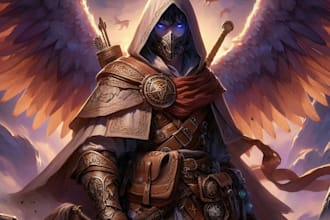 draw realistic fantasy dnd game character illustration