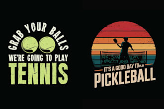 do sport badminton tennis logo and t shirt design