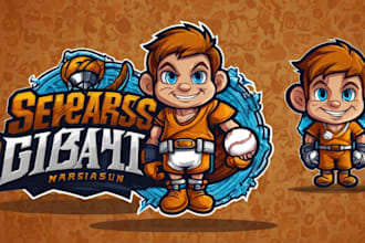 design mascot, character, sports and cartoon logo design
