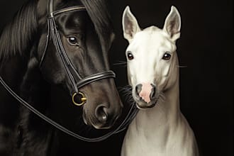 watercolor portrait of your pet dog, cat, horse etc