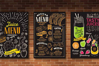 design custom canvas wall art, poster design or flyer