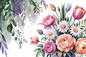 create a botanical watercolor illustration