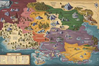 create a high quality fantasy map for dnd, stories and campaigns