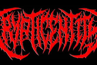 create black metal logo band