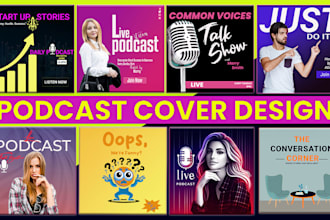 do professional custom itunes podcast cover design
