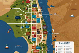 design custom event maps and detailed vector illustrations