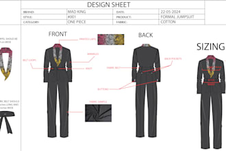 do clothing tech packs and mockup designs