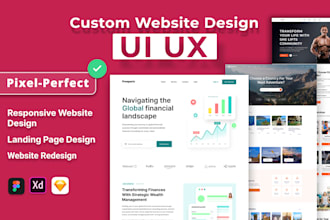 do figma design website, website ui design, figma website design, custom website