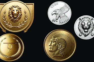 do printable 3d coin model bas relief wood cnc jewelry medallion for 3d printing