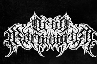 design a killer death metal and deathcore logo for you