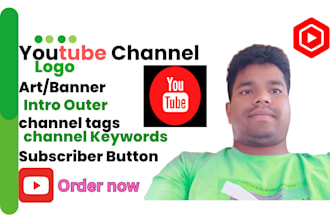 create and full setup youtube channel