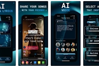 do custom ai music app, ai song app, ai beat maker app, ai livestreaming app