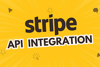 do stripe integration, payment gateway or API integration