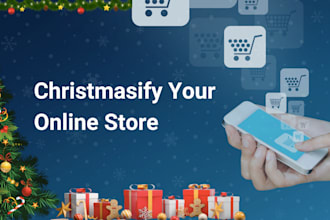 do christmas shopify store promotion christmas store shopify store design
