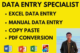 offer reliable data entry services including data entry, excel task, PDF convert