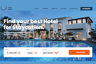 build hotel booking website hotel website vacation rental website airbnb website
