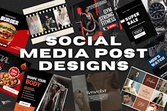 design creative facebook and instagram posts