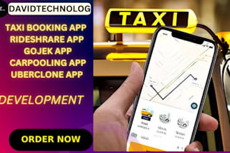 develop taxi booking app rideshare app gojek app carpooling app uberclone app