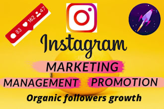 manage social media, instagram account promotion fast organic followers growth