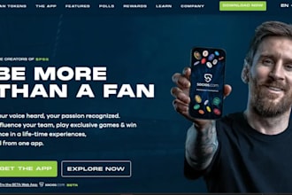 develop crypto fan token website, sport web, fan engagement, rewards app