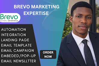 setup brevo sendiblue email marketing template with campaign and automation
