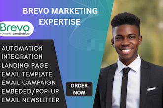 setup brevo sendiblue email marketing template with campaign and automation