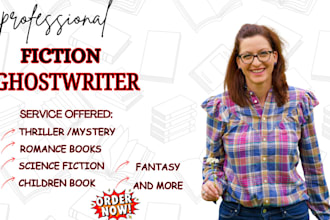 do fiction ebook ghostwriting, novel ghostwriter, short story writer