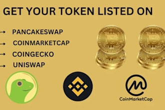 get your token listed on crypto top exchange platform cmc and cg