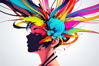 make creative abstract art for you