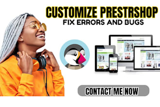 enhance your prestashop store with expert design, customization, bug fixes,seo