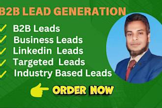 do b2b lead generation, web research, contact list, and business database