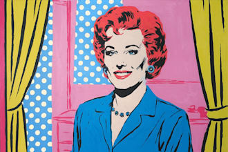 draw pop art or roy lichtenstein style