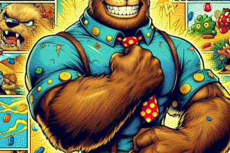 do you a dc or marvel style comic book superhero character