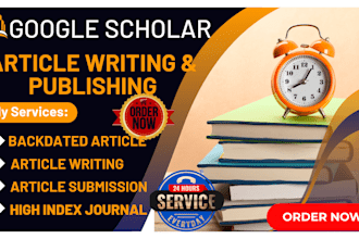 write and publish backdated article peer reviewed journal in google scholar