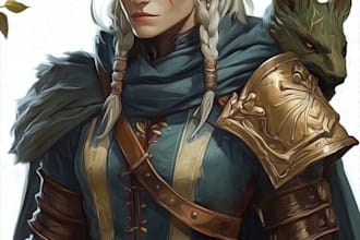 draw a dnd art and d and d character for you