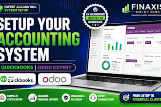 set up your complete accounting system in quickbooks or odoo