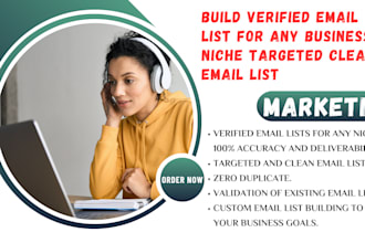build verified email list for any business niche targeted clean email list