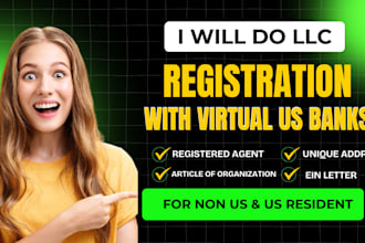 do llc formation USA including virtual bank accounts