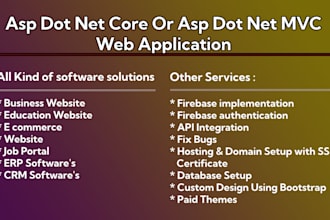 create or modify your asp dot net and asp net mvc website