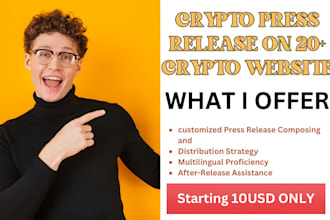 crypto promotion, crypto press release on top crypto sites