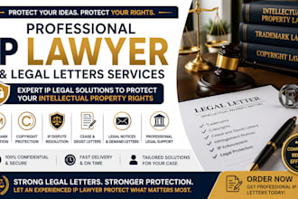 write trademark infringement legal demand letters as a IP lawyer