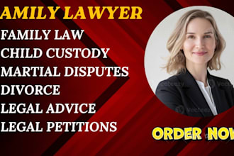 draft your US family law application and affidavit, petition for child support