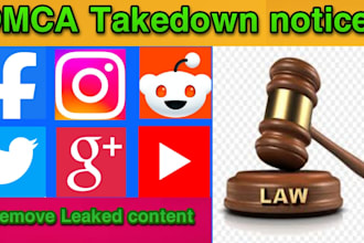 takedown remove defamatory copyright infringement posts from internet under dmca