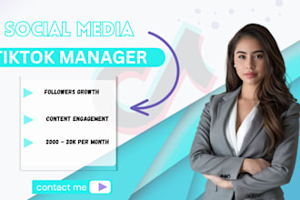 do tiktok marketing management, tik tok ads, shop manager and content creator