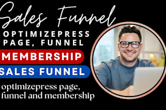 build optimizepress page, membership and funnel