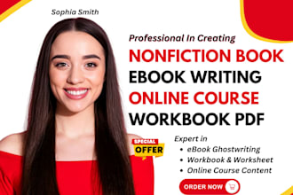 be nonfiction ebook ghostwriter, ebook online course content workbook design
