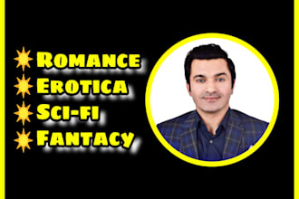 write customized erotica, sci fi, romance and horror story or novel for you