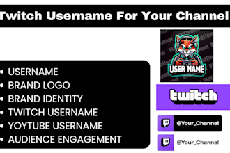 create a unique twitch username and youtube channel name for your brand business